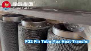 P22 Serrated Fin Tube High Temp Heat Transfer